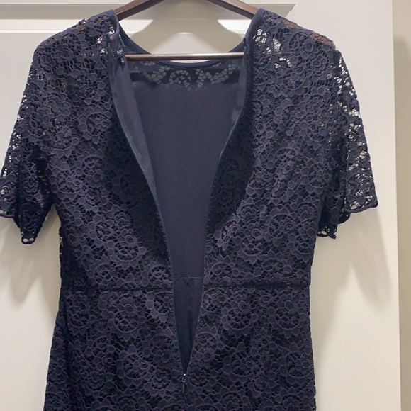 NWOT Madewell Magnolia Lace Dress in Navy - Picture 9 of 11